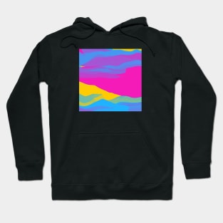 Pan Pride Layered Wavy Shapes Hoodie